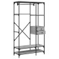 vidaXL Armario con cajones madera ingeniería gris Sonoma 100x40x180 cm vidaXL Armario con cajones madera ingeniería gris Sonoma 100x40x180 cm