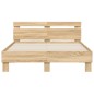 vidaXL Cama con cabecero madera de ingeniería roble Sonoma 120x200 cm