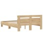 vidaXL Cama con cabecero madera de ingeniería roble Sonoma 120x200 cm