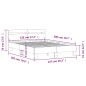 vidaXL Cama con cabecero madera de ingeniería roble Sonoma 120x200 cm