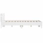 vidaXL Estructura cama con cabecero madera ingeniería blanco 135x190cm