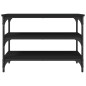 vidaXL Banco zapatero madera de ingeniería negro 70x38,5x49 cm vidaXL Banco zapatero madera de ingeniería negro 70x38,5x49 cm