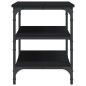 vidaXL Banco zapatero madera de ingeniería negro 70x38,5x49 cm vidaXL Banco zapatero madera de ingeniería negro 70x38,5x49 cm