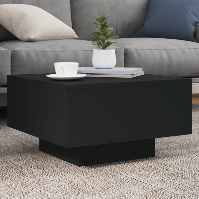 vidaXL Mesa de centro madera de ingeniería negro 55x55x31 cm vidaXL Mesa de centro madera de ingeniería negro 55x55x31 cm