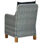 vidaXL Juego de comedor para jardín 3 piezas gris claro vidaXL Juego de comedor para jardín 3 piezas gris claro
