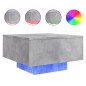vidaXL Mesa de centro con luces LED gris hormigón 55x55x31 cm vidaXL Mesa de centro con luces LED gris hormigón 55x55x31 cm