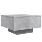 vidaXL Mesa de centro con luces LED gris hormigón 55x55x31 cm vidaXL Mesa de centro con luces LED gris hormigón 55x55x31 cm