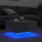 vidaXL Mesa de centro con luces LED gris hormigón 55x55x31 cm vidaXL Mesa de centro con luces LED gris hormigón 55x55x31 cm