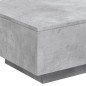 vidaXL Mesa de centro con luces LED gris hormigón 55x55x31 cm vidaXL Mesa de centro con luces LED gris hormigón 55x55x31 cm