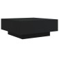 vidaXL Mesa de centro con luces LED negro 80x80x31 cm vidaXL Mesa de centro con luces LED negro 80x80x31 cm