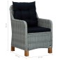 vidaXL Juego de comedor para jardín 3 piezas gris claro vidaXL Juego de comedor para jardín 3 piezas gris claro