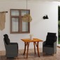 vidaXL Juego de comedor para jardín 3 piezas gris oscuro vidaXL Juego de comedor para jardín 3 piezas gris oscuro
