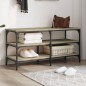 vidaXL Banco zapatero madera de ingeniería roble Sonoma 100x38,5x49 cm vidaXL Banco zapatero madera de ingeniería roble Sonoma 100x38,5x49 cm