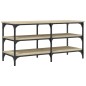 vidaXL Banco zapatero madera de ingeniería roble Sonoma 100x38,5x49 cm vidaXL Banco zapatero madera de ingeniería roble Sonoma 100x38,5x49 cm