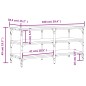 vidaXL Banco zapatero madera de ingeniería roble Sonoma 100x38,5x49 cm vidaXL Banco zapatero madera de ingeniería roble Sonoma 100x38,5x49 cm