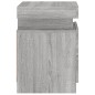 vidaXL Mesitas de noche con luces LED 2 uds gris Sonoma 35x39x55 cm vidaXL Mesitas de noche con luces LED 2 uds gris Sonoma 35x39x55 cm