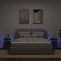 vidaXL Mesitas de noche con luces LED 2 uds roble marrón 35x39x55 cm vidaXL Mesitas de noche con luces LED 2 uds roble marrón 35x39x55 cm