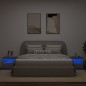 vidaXL Mesitas de noche con luces LED 2 uds gris Sonoma 50x40x45 cm vidaXL Mesitas de noche con luces LED 2 uds gris Sonoma 50x40x45 cm