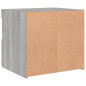 vidaXL Mesitas de noche con luces LED 2 uds gris Sonoma 50x40x45 cm vidaXL Mesitas de noche con luces LED 2 uds gris Sonoma 50x40x45 cm