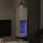 vidaXL Mueble para TV con luces LED blanco 30,5x30x102 cm vidaXL Mueble para TV con luces LED blanco 30,5x30x102 cm
