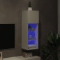 vidaXL Mueble para TV con luces LED blanco 30,5x30x90 cm