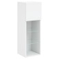 vidaXL Mueble para TV con luces LED blanco 30,5x30x90 cm