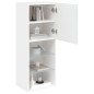 vidaXL Mueble para TV con luces LED blanco 40,5x30x102 cm vidaXL Mueble para TV con luces LED blanco 40,5x30x102 cm