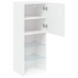 vidaXL Mueble para TV con luces LED blanco 40,5x30x102 cm vidaXL Mueble para TV con luces LED blanco 40,5x30x102 cm