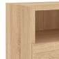 vidaXL Mueble de TV de pared madera ingeniería roble Sonoma 60x30x30cm vidaXL Mueble de TV de pared madera ingeniería roble Sonoma 60x30x30cm