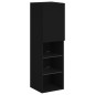 vidaXL Mueble para TV con luces LED negro 30,5x30x102 cm