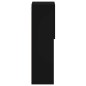 vidaXL Mueble para TV con luces LED negro 30,5x30x102 cm