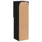 vidaXL Mueble para TV con luces LED negro 30,5x30x102 cm