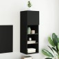 vidaXL Mueble para TV con luces LED negro 30,5x30x90 cm vidaXL Mueble para TV con luces LED negro 30,5x30x90 cm