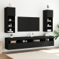 vidaXL Mueble para TV con luces LED negro 30,5x30x90 cm vidaXL Mueble para TV con luces LED negro 30,5x30x90 cm