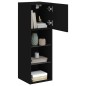 vidaXL Mueble para TV con luces LED negro 30,5x30x90 cm vidaXL Mueble para TV con luces LED negro 30,5x30x90 cm