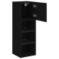 vidaXL Mueble para TV con luces LED negro 30,5x30x90 cm vidaXL Mueble para TV con luces LED negro 30,5x30x90 cm