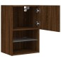 vidaXL Mueble para TV con luces LED roble marrón 40,5x30x60 cm vidaXL Mueble para TV con luces LED roble marrón 40,5x30x60 cm