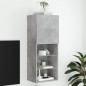 vidaXL Mueble para TV con luces LED gris hormigón 40,5x30x102 cm