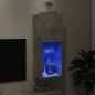 vidaXL Mueble para TV con luces LED gris hormigón 40,5x30x102 cm