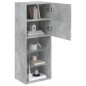 vidaXL Mueble para TV con luces LED gris hormigón 40,5x30x102 cm