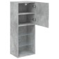vidaXL Mueble para TV con luces LED gris hormigón 40,5x30x102 cm