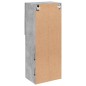 vidaXL Mueble para TV con luces LED gris hormigón 40,5x30x102 cm