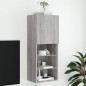 vidaXL Mueble para TV con luces LED gris Sonoma 40,5x30x102 cm vidaXL Mueble para TV con luces LED gris Sonoma 40,5x30x102 cm