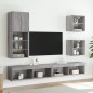vidaXL Mueble para TV con luces LED gris Sonoma 40,5x30x102 cm vidaXL Mueble para TV con luces LED gris Sonoma 40,5x30x102 cm
