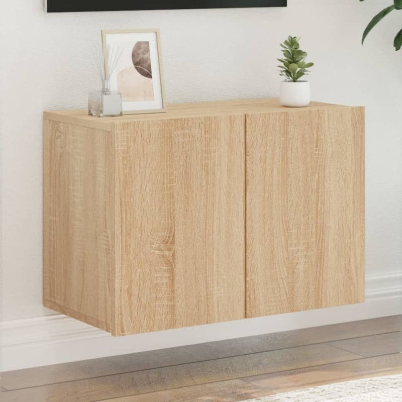 vidaXL Mueble para TV de pared roble Sonoma 60x30x41 cm vidaXL Mueble para TV de pared roble Sonoma 60x30x41 cm