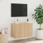 vidaXL Mueble para TV de pared roble Sonoma 60x30x41 cm vidaXL Mueble para TV de pared roble Sonoma 60x30x41 cm
