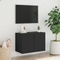 vidaXL Mueble para TV de pared negro 60x30x41 cm vidaXL Mueble para TV de pared negro 60x30x41 cm
