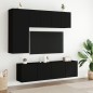 vidaXL Mueble para TV de pared negro 60x30x41 cm vidaXL Mueble para TV de pared negro 60x30x41 cm