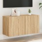 vidaXL Mueble para TV de pared roble Sonoma 80x30x41 cm