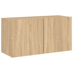 vidaXL Mueble para TV de pared roble Sonoma 80x30x41 cm